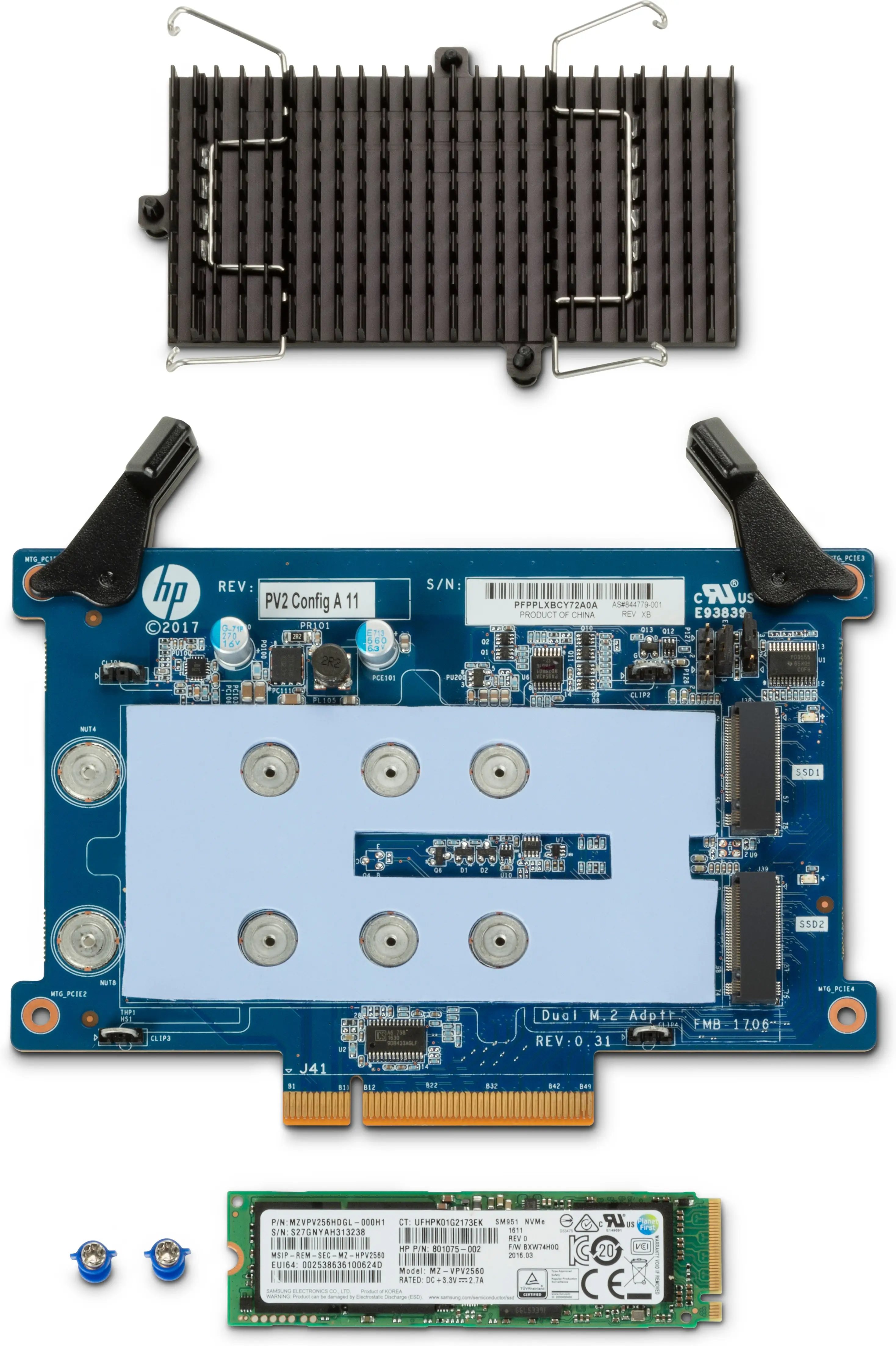 HP 2TB PCIe NVME TLC M.2 Z8 G4 SSD 307N2AA