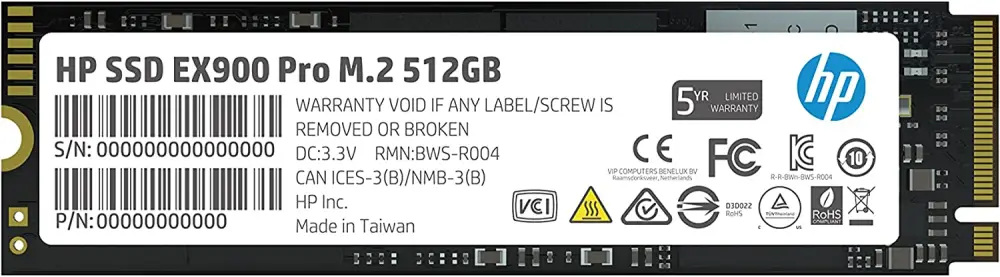 HP EX900 Pro M.2 512GB 512 GB SSD Gen3 9XL76AA Dahili SSD'