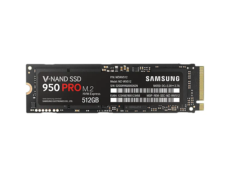 Samsung 950 PRO 512 GB M.2 SSD MZ-V5P512B/AM Dahili SSD'
