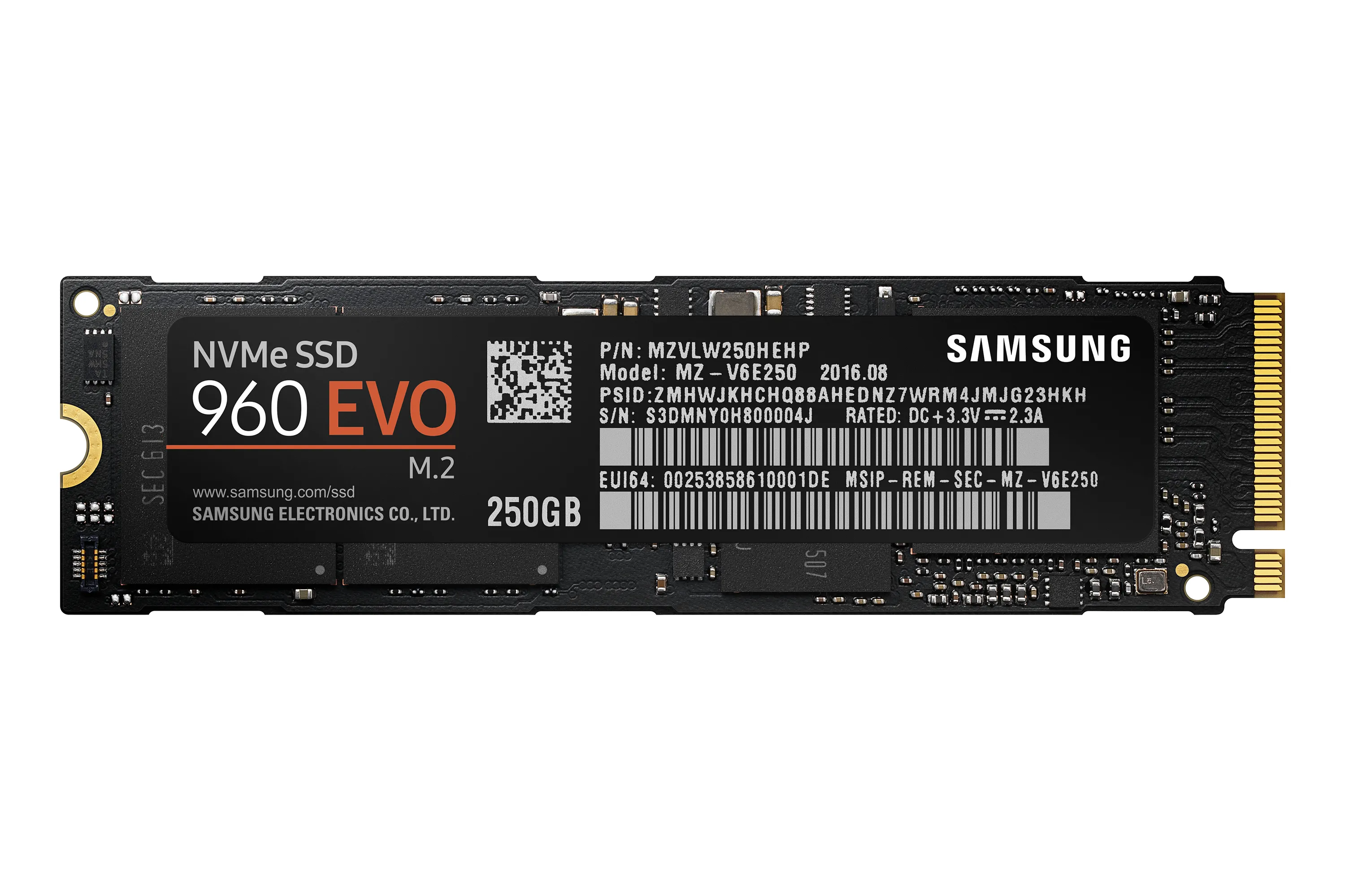 Samsung 960 EVO 250 GB M.2 SSD Gen3 MZ-V6E250B/AM Dahili SSD'