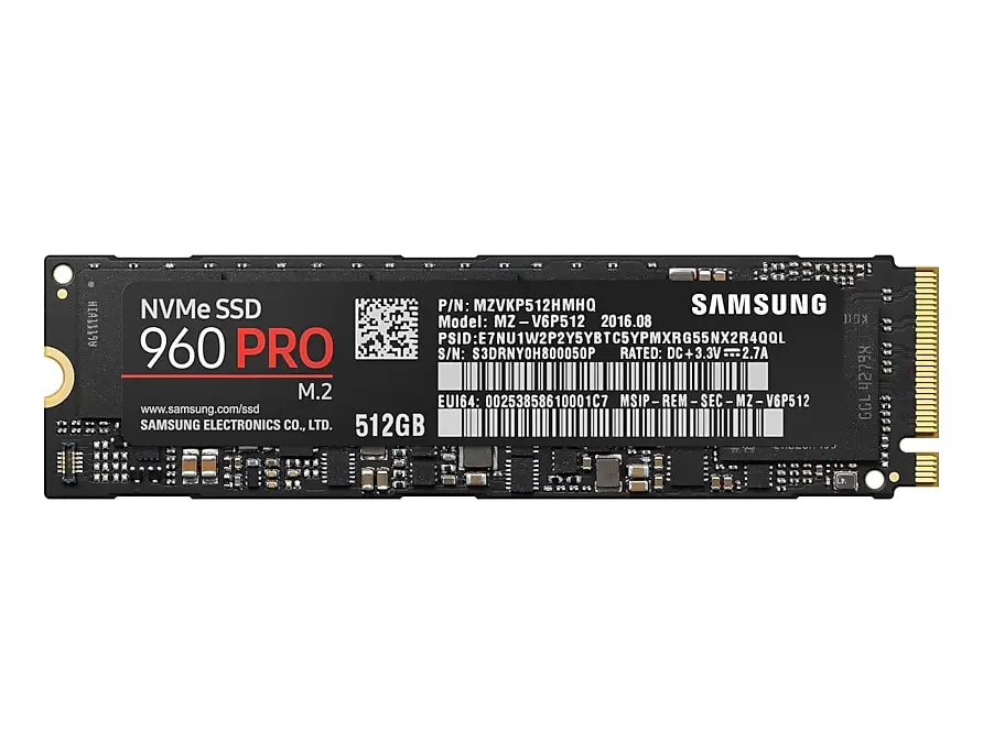 Samsung 960 PRO 512 GB MZ-V6P512BW-RFB M.2 Gen3 NVMe SSD Dahili SSD'