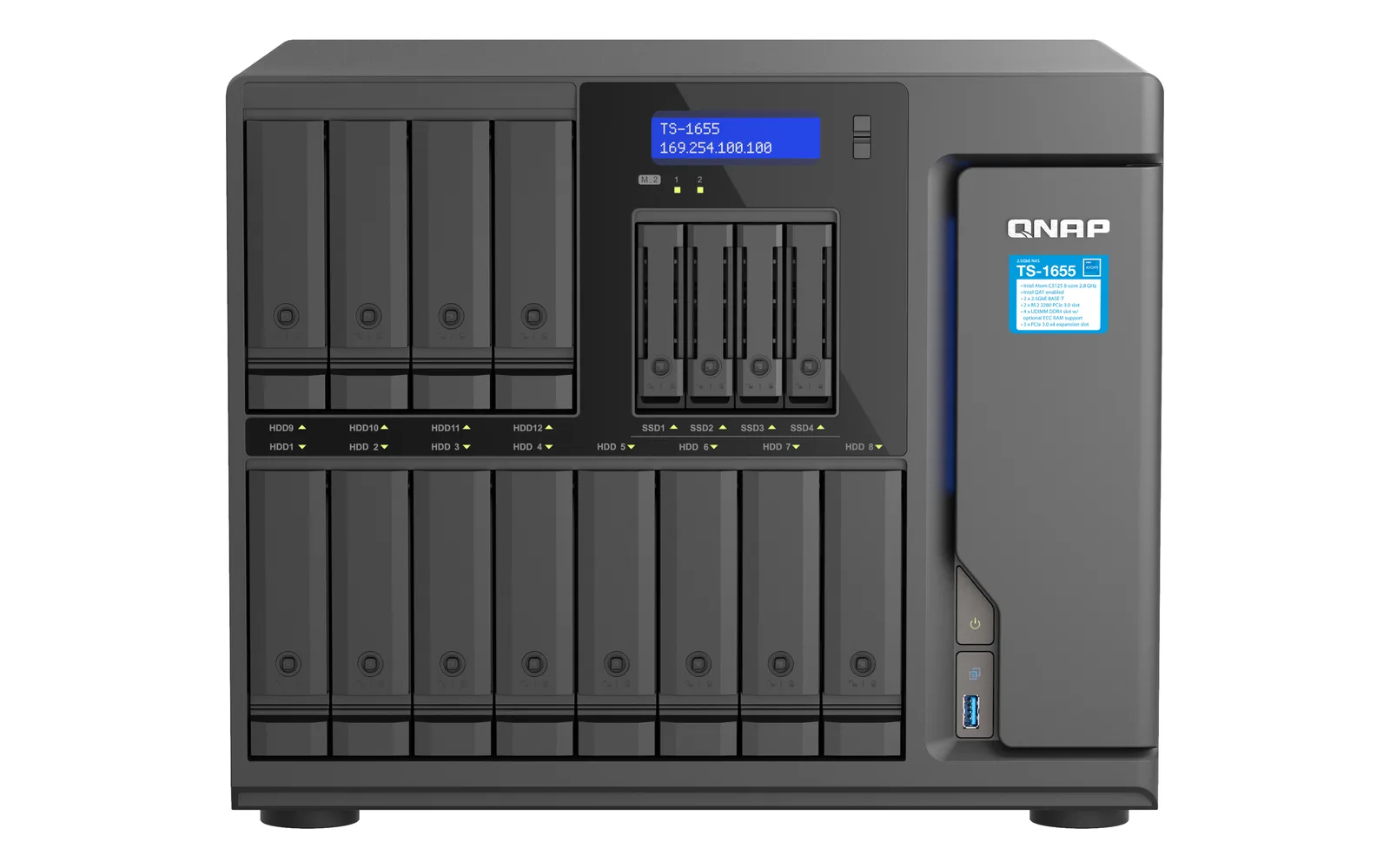 QNAP TS-1655 TS-1655-8G/192TB-REDPRO