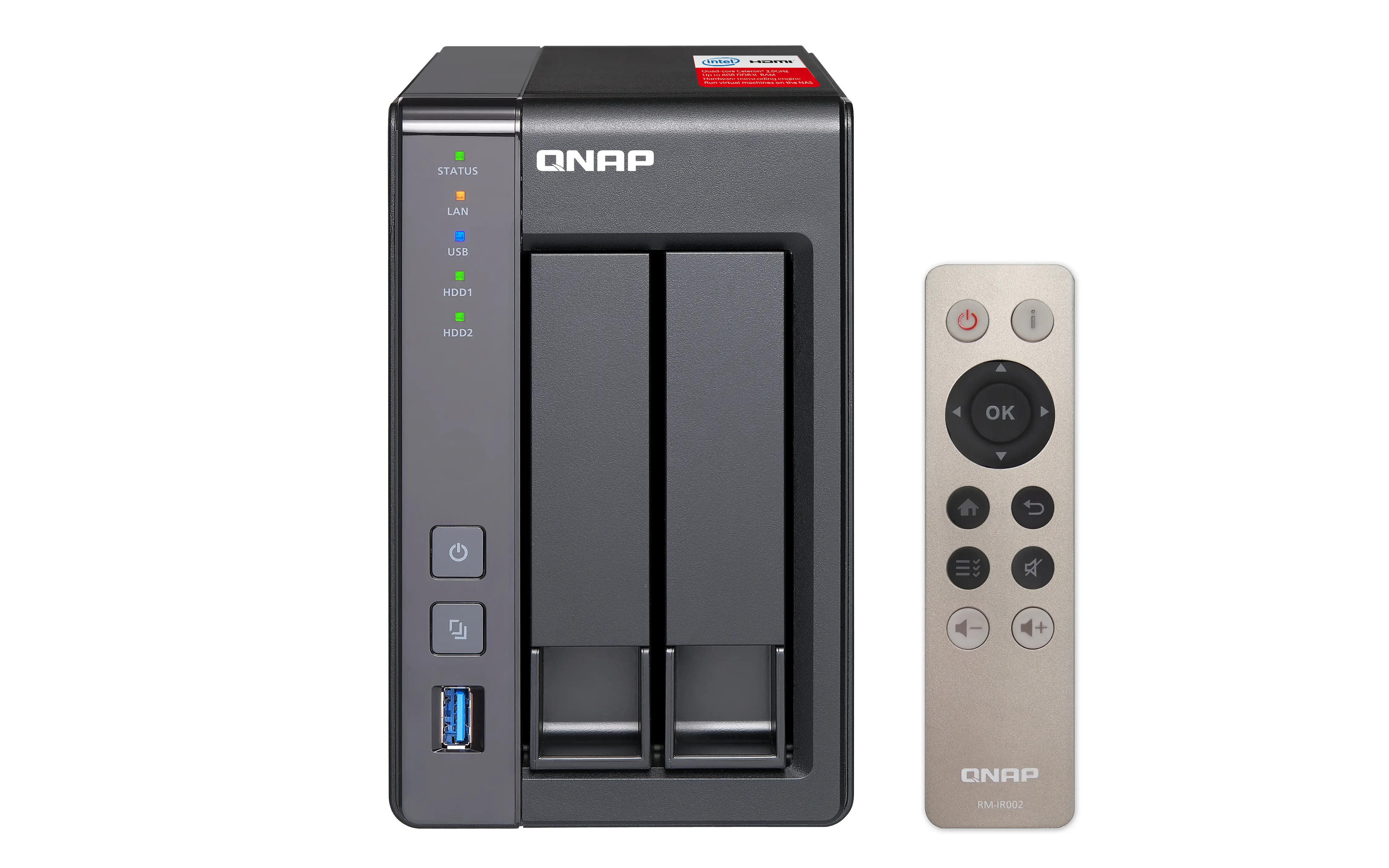 QNAP TS-251+ 8 TB TS-251+-2G_WD8003FFBX