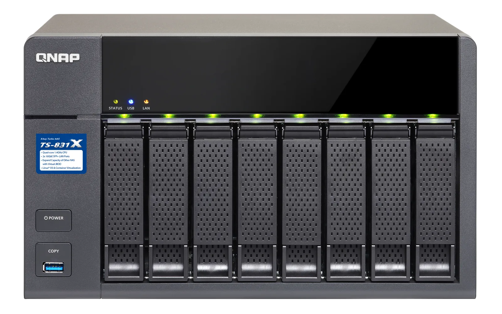 QNAP TS-831X 16 GB TS-831X-16G/80TB-HGST