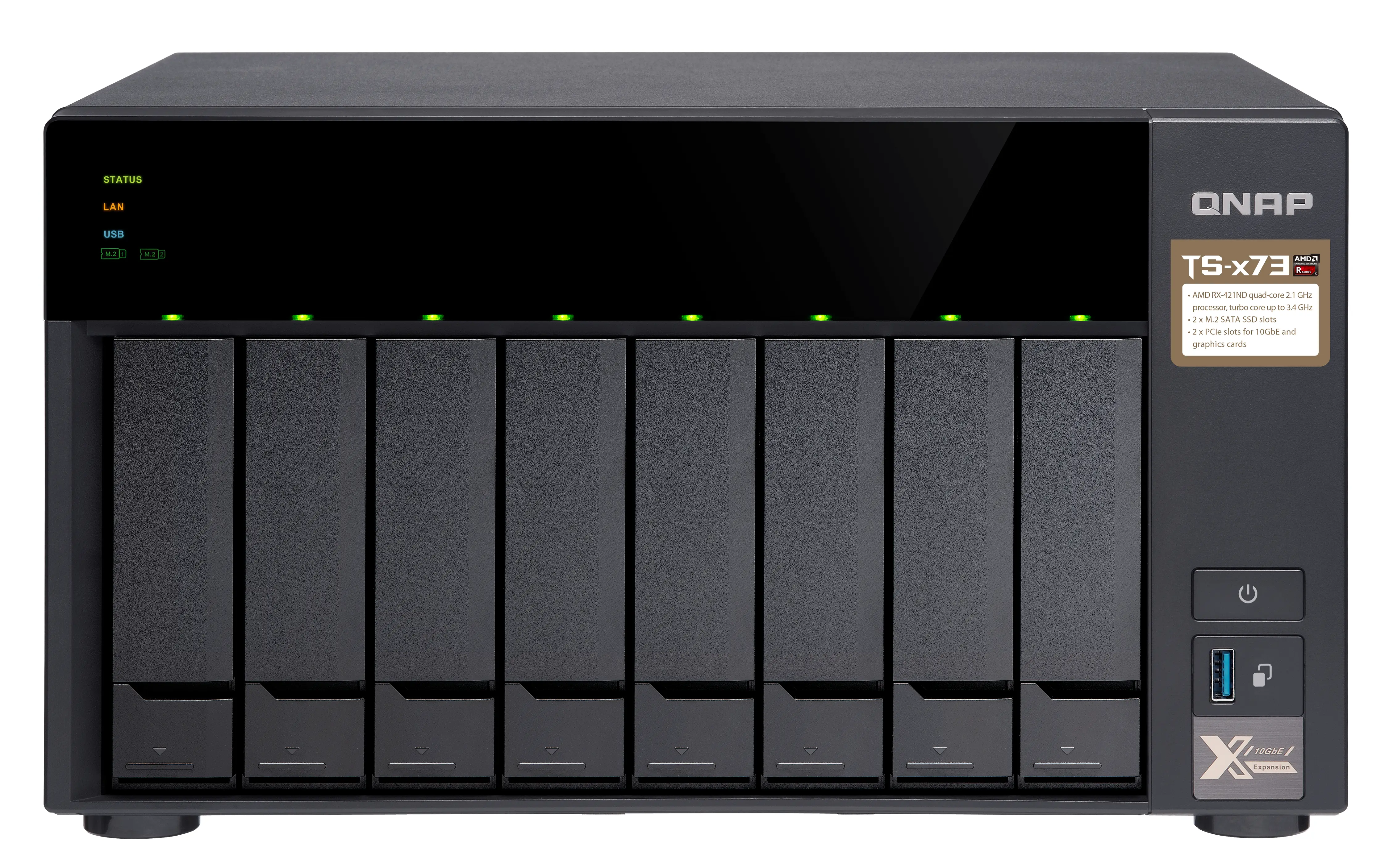 QNAP TS-873 4 GB TS-873-4G-32TB-GLD