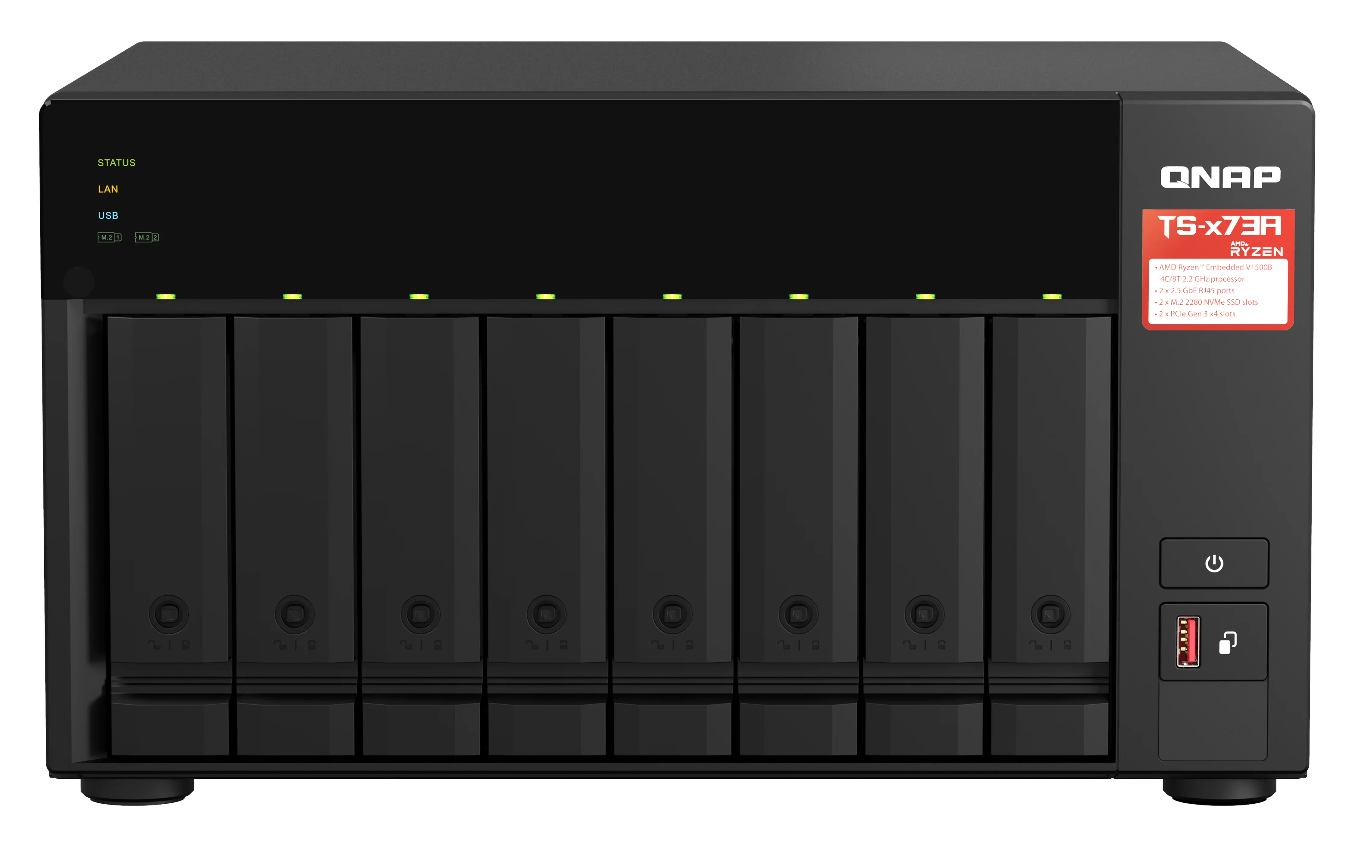 QNAP TS-873A 8 GB TS-873A-8G/64TB-RED