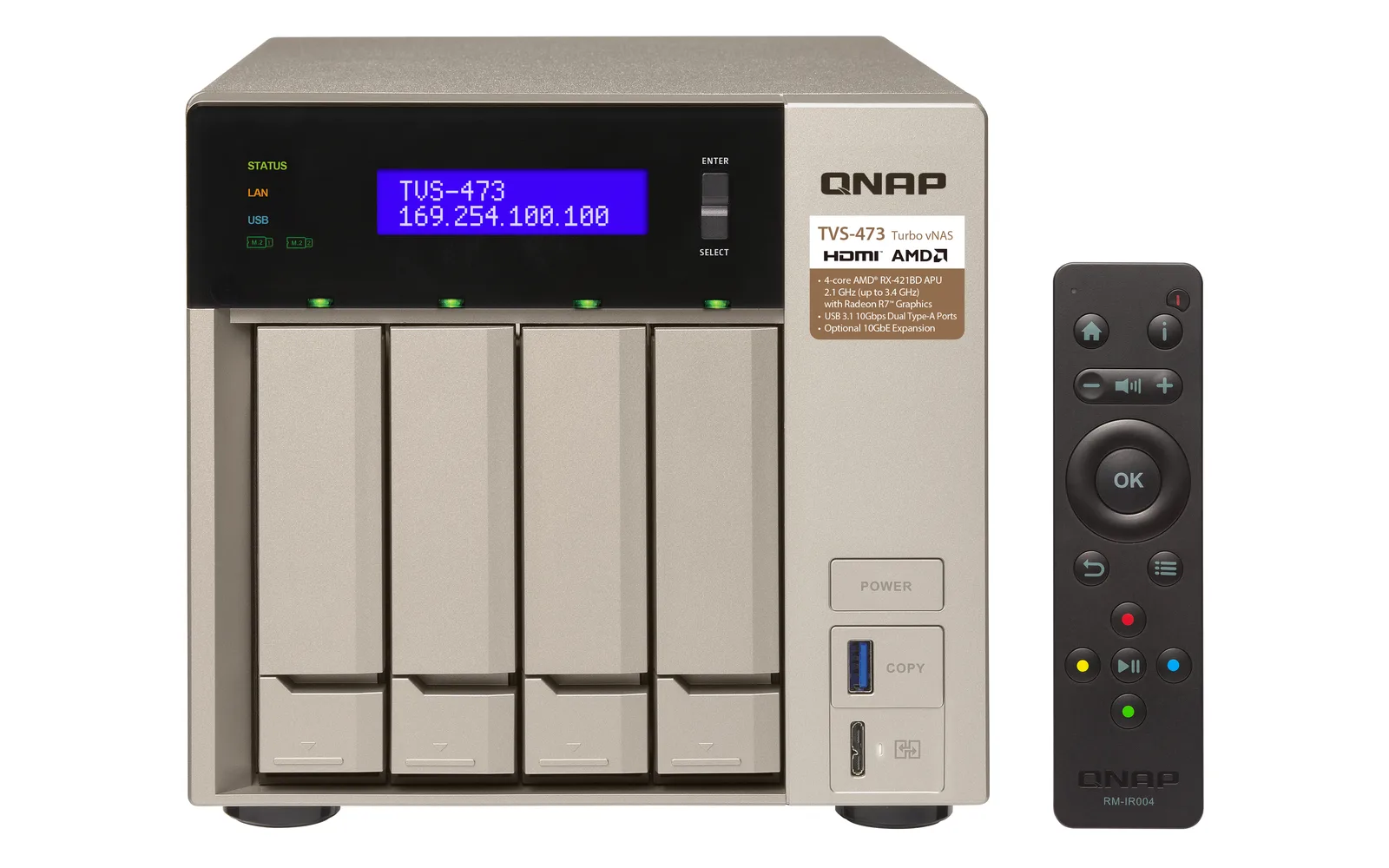 QNAP TVS-473 8 GB TVS-473-8G/40TB-HGST