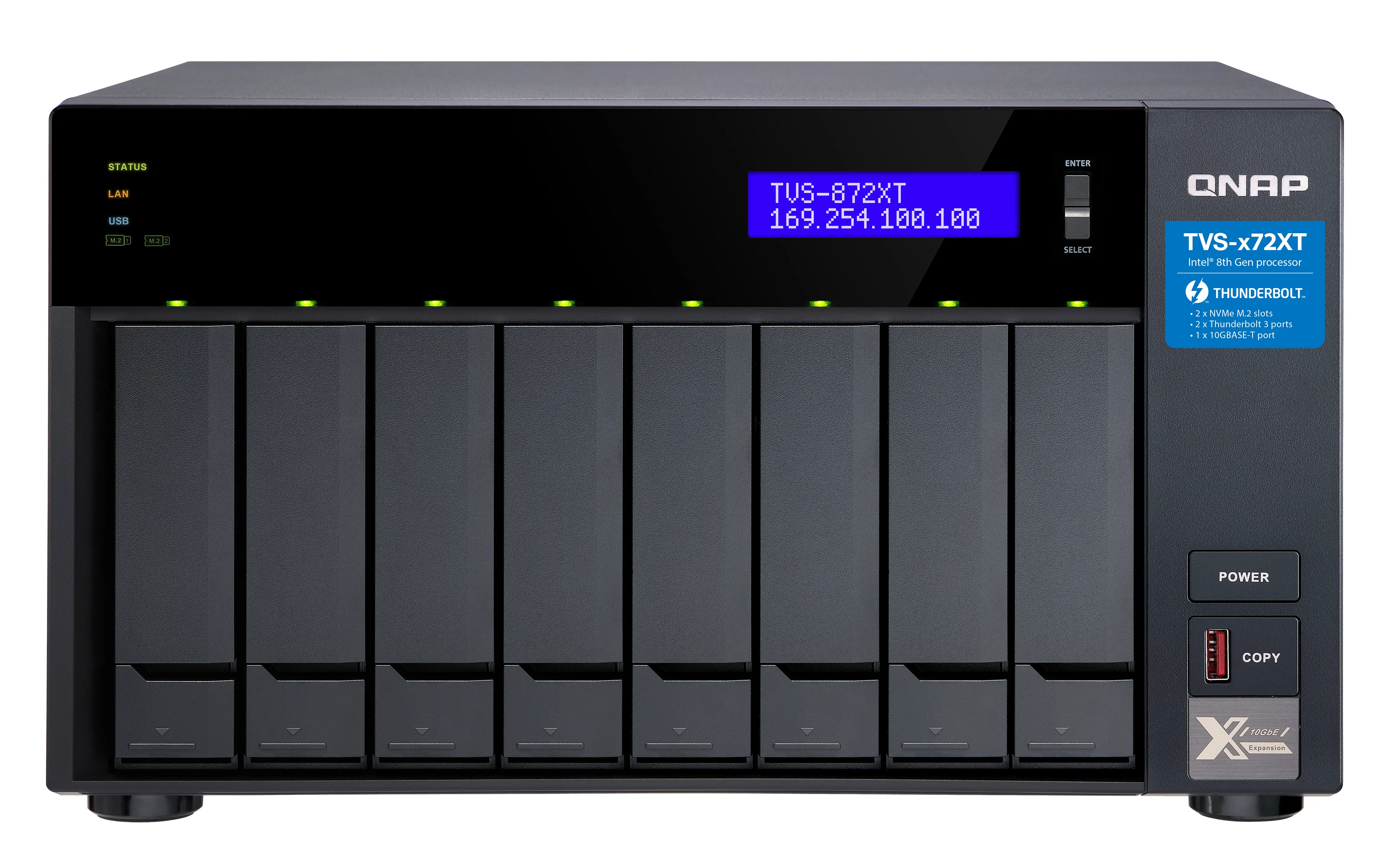 QNAP TVS-872XT 16 GB TVS-872XT-I5-16G-64TB-IWP