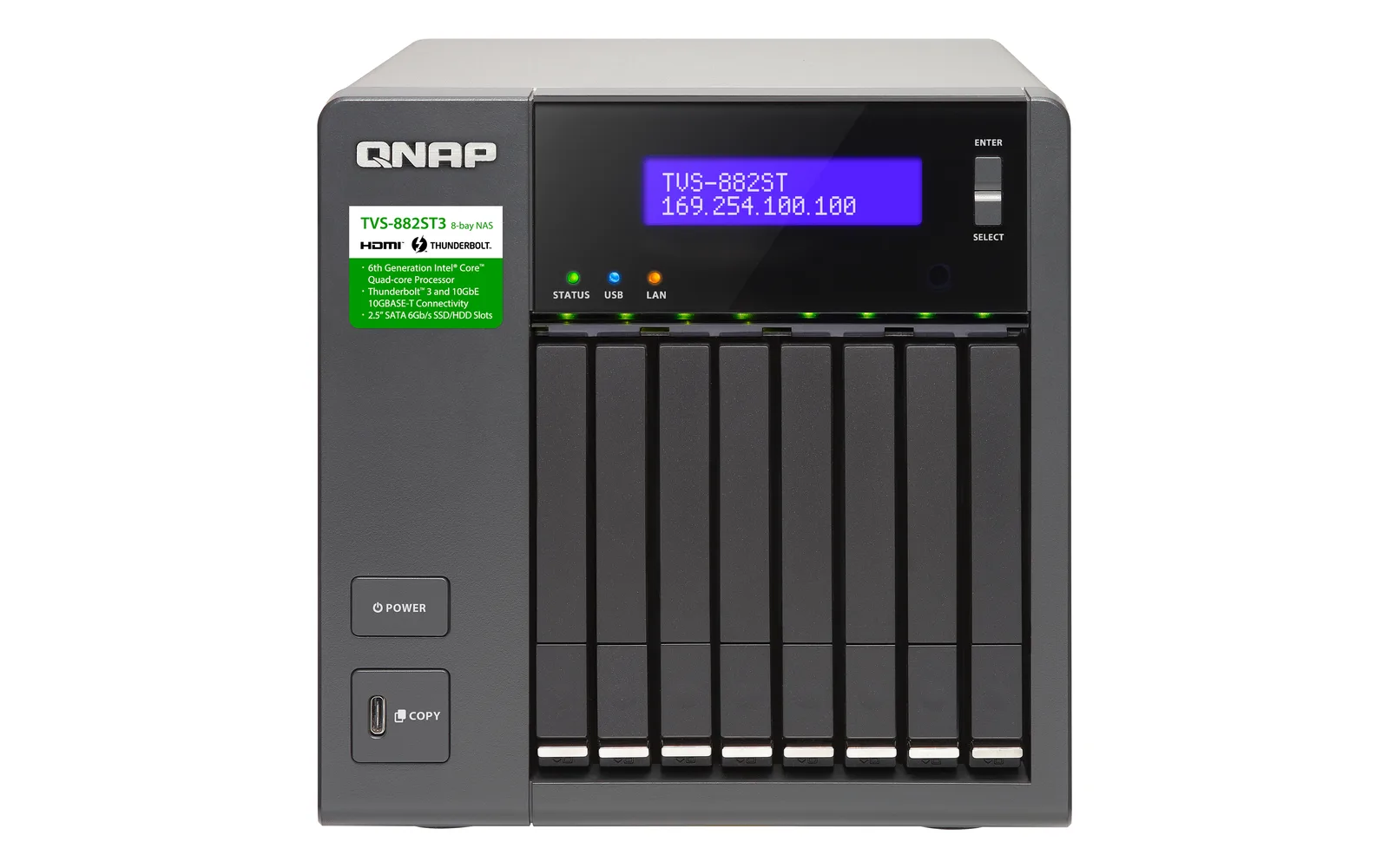 QNAP TVS-882ST3 16 GB TVS-882ST3-I7-16G