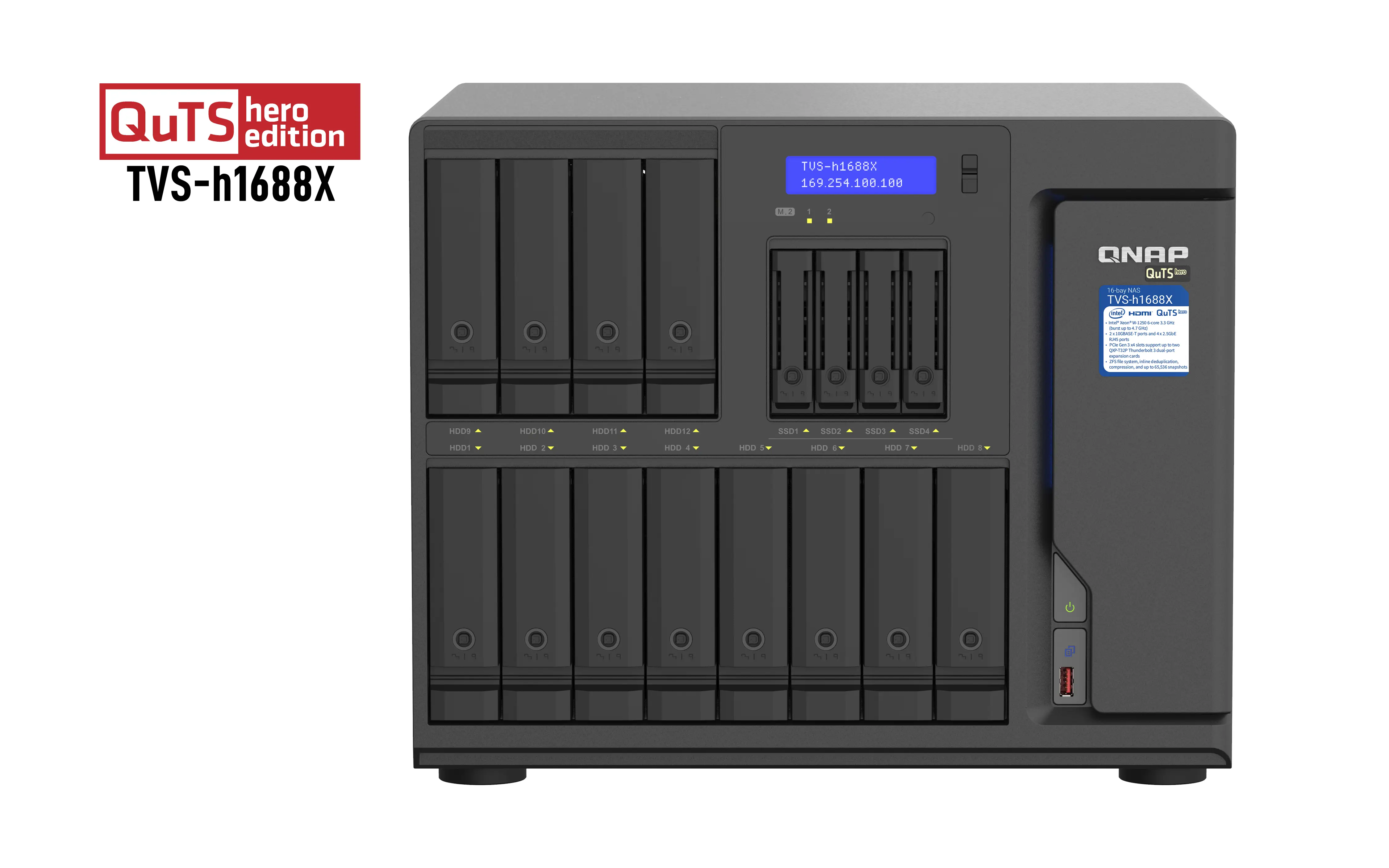 QNAP TVS-h1688X 32 GB TVS-H1688X-W1250-32G/192TB-TOSH