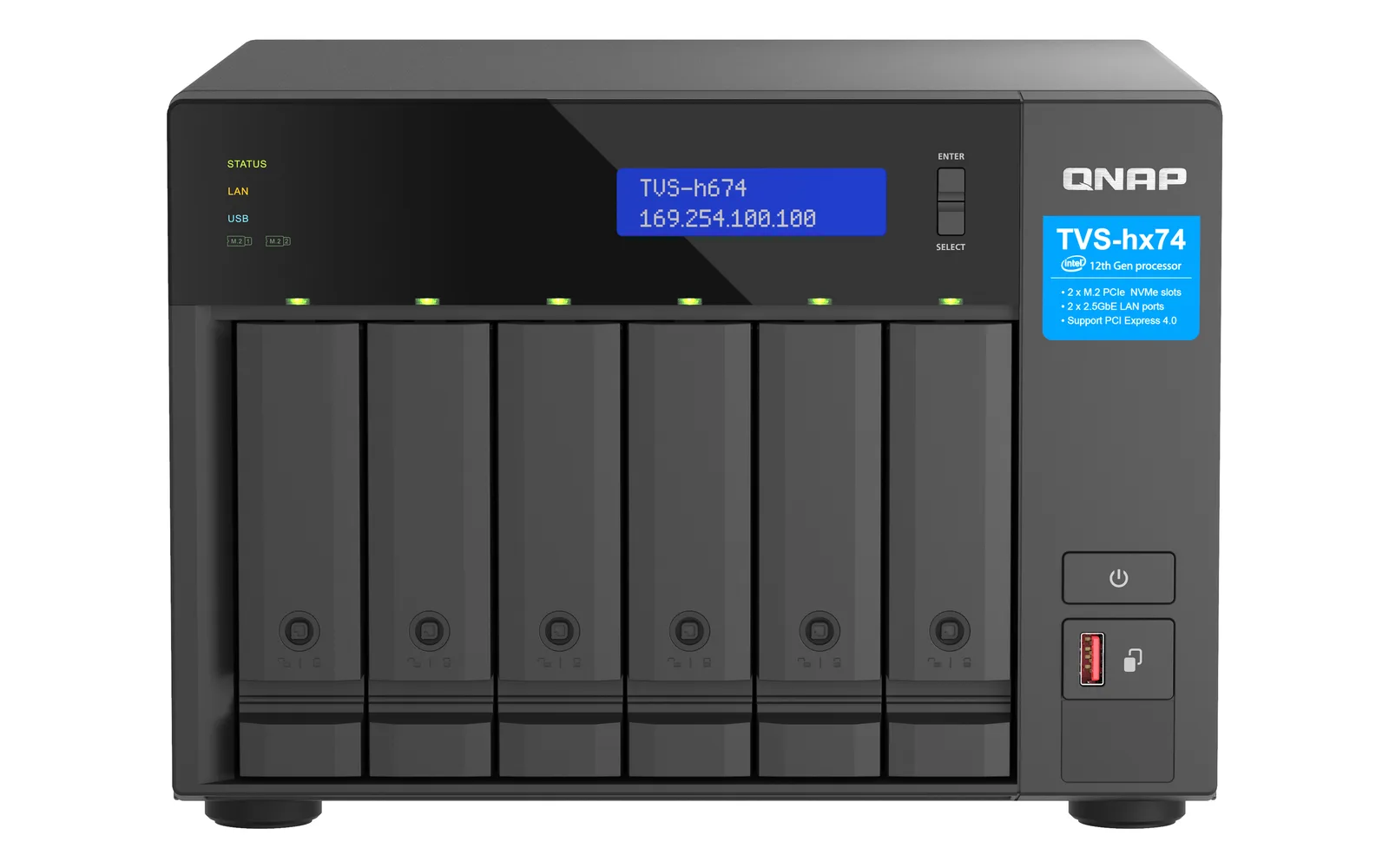 QNAP TVS-h674 TVS-H674-I5-32G/84TB-REDPLUS