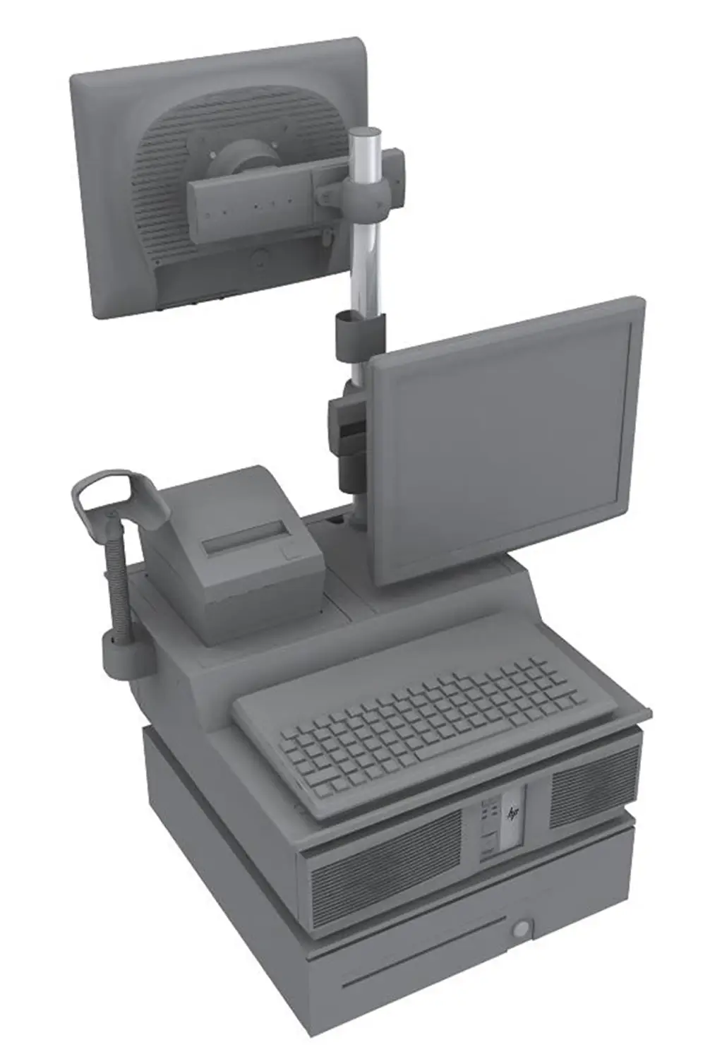 HP rp5800 Terminal Enclosure (CPU Garage) Assembly QQ971AT