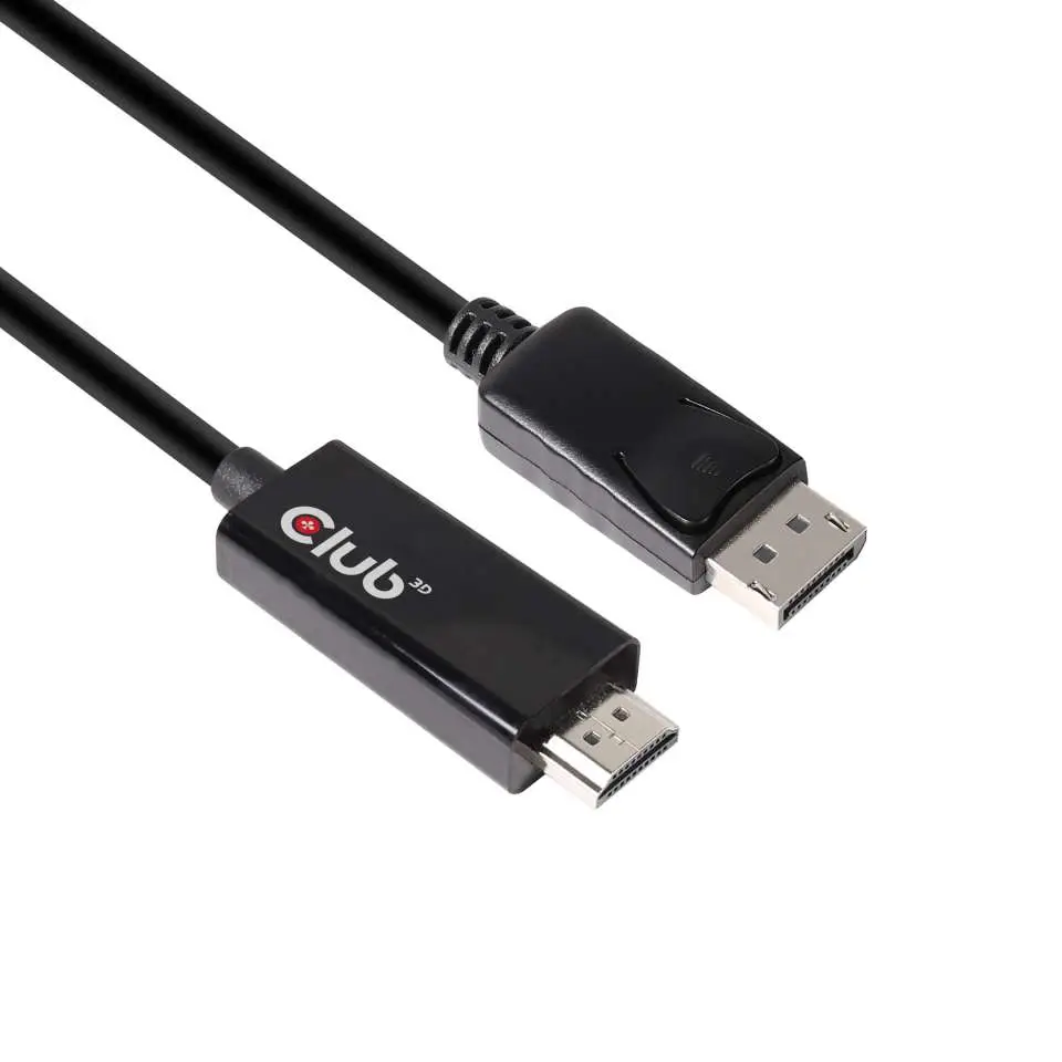 CLUB3D DisplayPort 1.4 to HDMI 2.0b HDR Cable Male/Male 2m/6.56 ft. CAC-1082