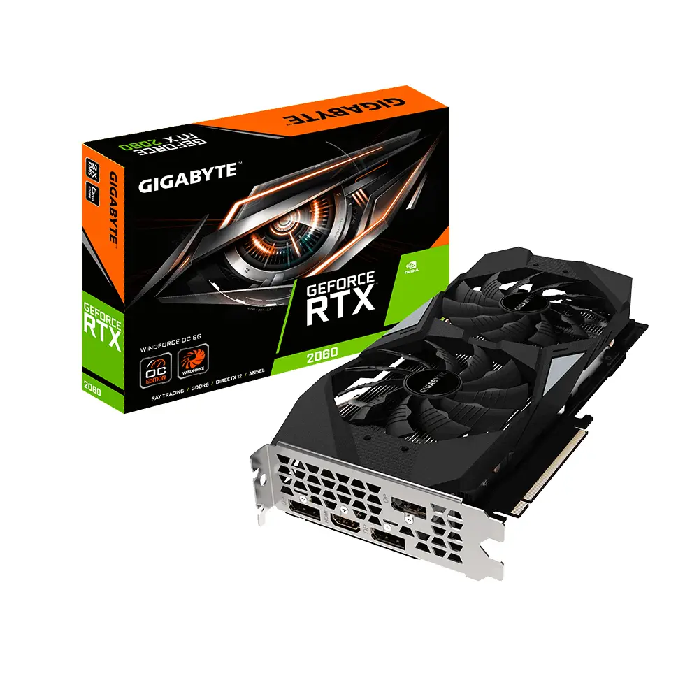 GIGABYTE GV-N2060WF2OC-6GD 6 GB 9VN2060WO6-00-10