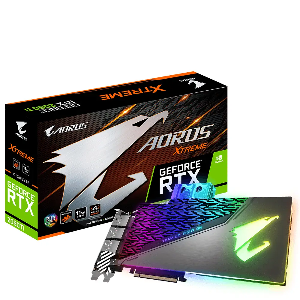 GIGABYTE AORUS GeForce RTX 2080 Ti XTREME WATERFORCE WB 11G 11 GB GVN208TAWB-00-G