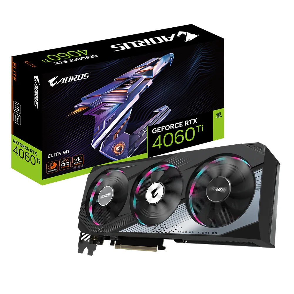 GIGABYTE AORUS GeForce RTX 4060 Ti ELITE 8G GV-N406TAORUS E-8GD