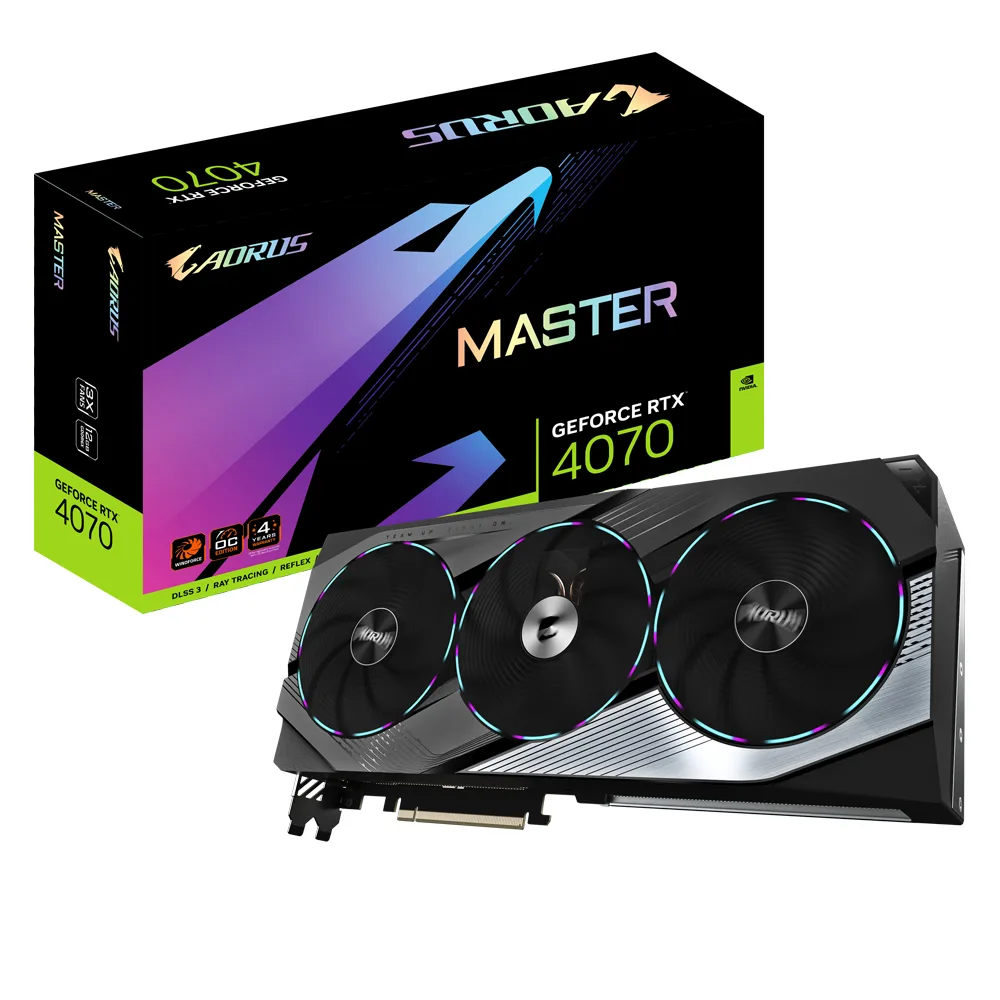 GIGABYTE AORUS GeForce RTX 4070 MASTER 12G GV-N4070AORUS M-12GD