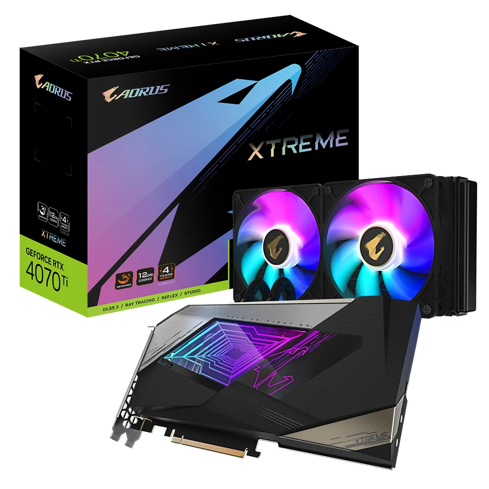 GIGABYTE AORUS GeForce RTX 4070 Ti XTREME WATERFORCE GV-N407TAORUSX W-12GD