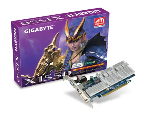 GIGABYTE ATI Radeon X1550 GPU - 256MB GV-RX155256DE-RH