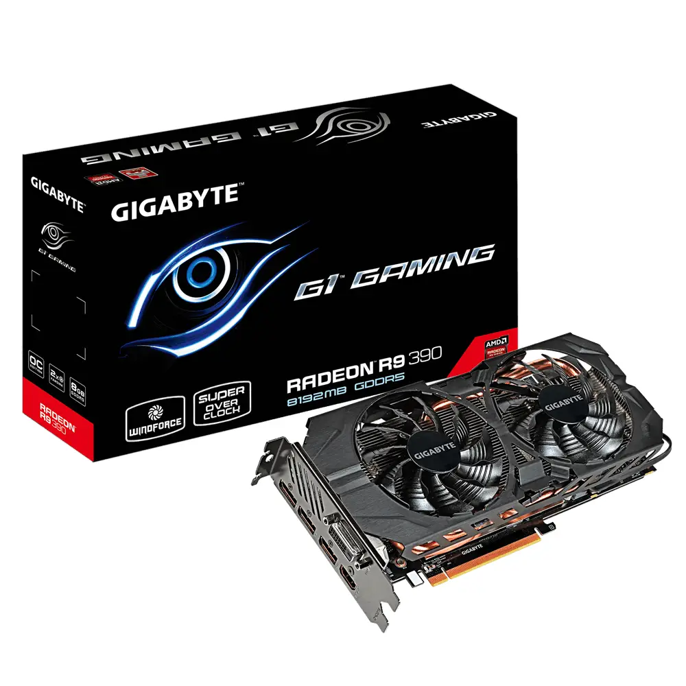 GIGABYTE AMD Radeon R9 390 8GB GVR939G18D-00-G