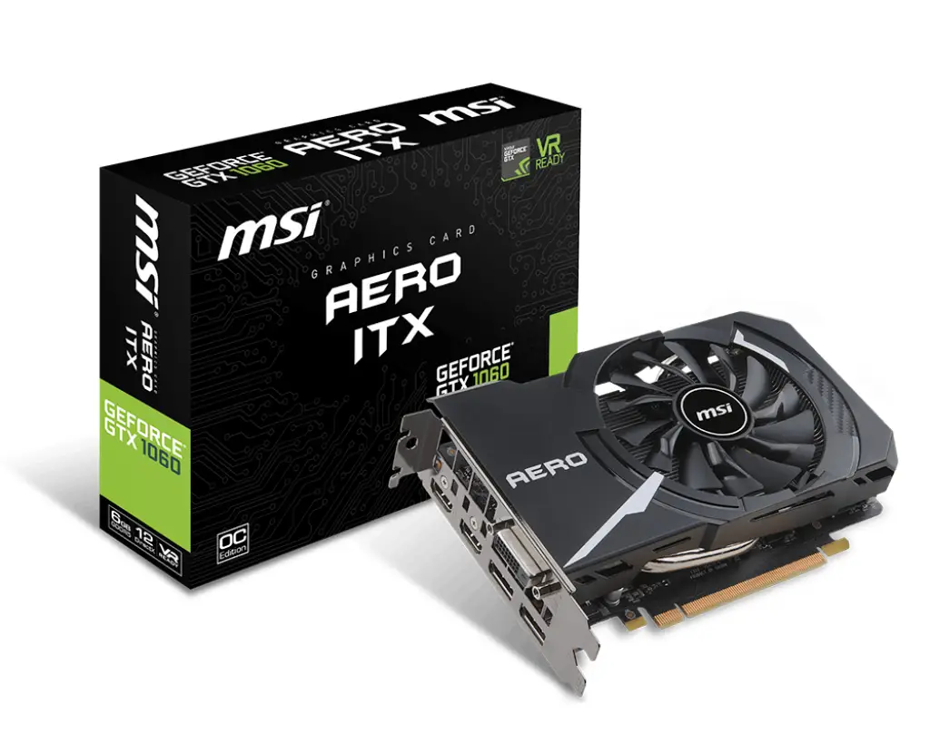 MSI Geforce GTX 1060 Aero ITX 6G OC 6 GB 912-V328-086