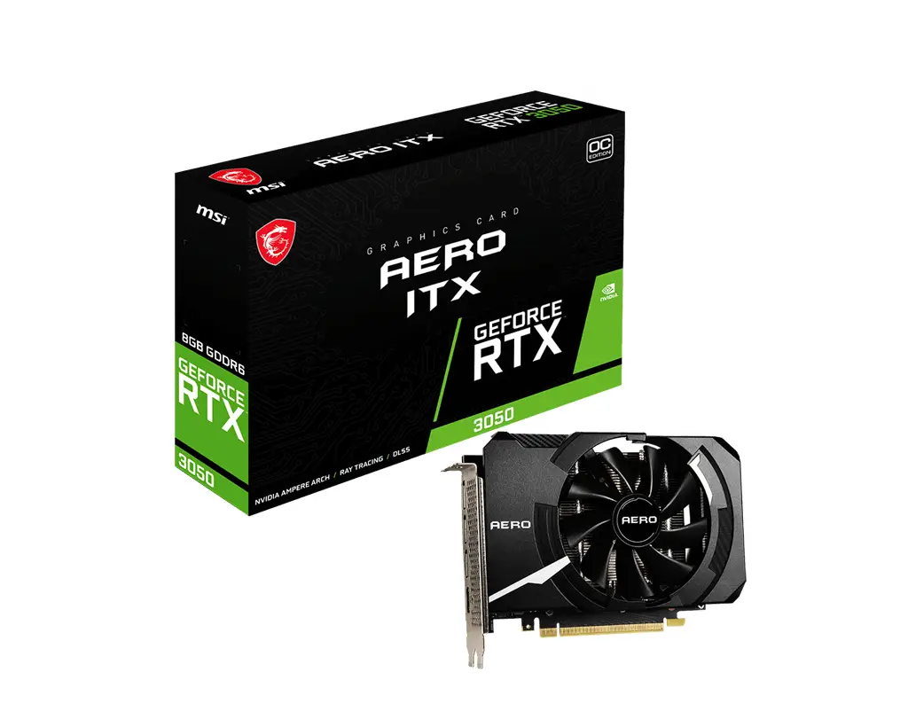 MSI GeForce RTX 3050 AERO ITX 8G OC 8 GB