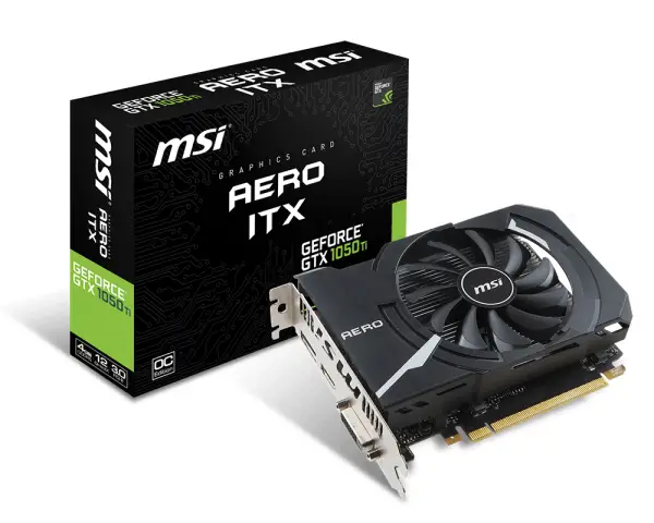 MSI GTX 1050 Ti AERO ITX 4G OC 4 GB V809-2454R