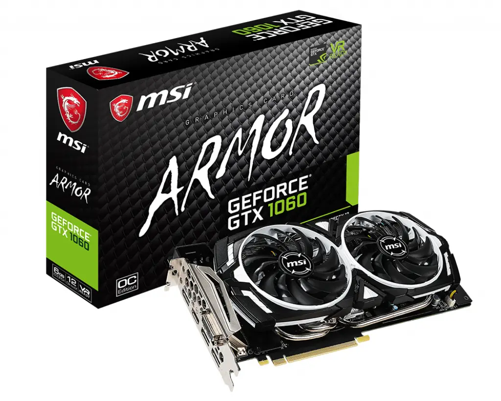 MSI GTX 1060 ARMOR 6GD5X OC 6 GB
