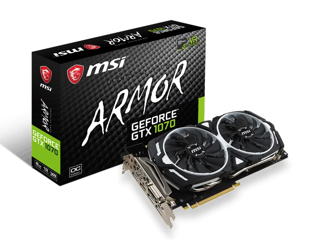 MSI GTX1070-ARMOR-8GOC 8 GB GEFORCE GTX 1070 ARMOR 8G OC