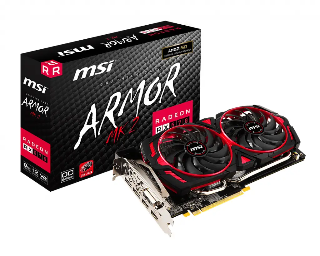 MSI RADEON RX 570 ARMOR MK II 8G OC 8 GB