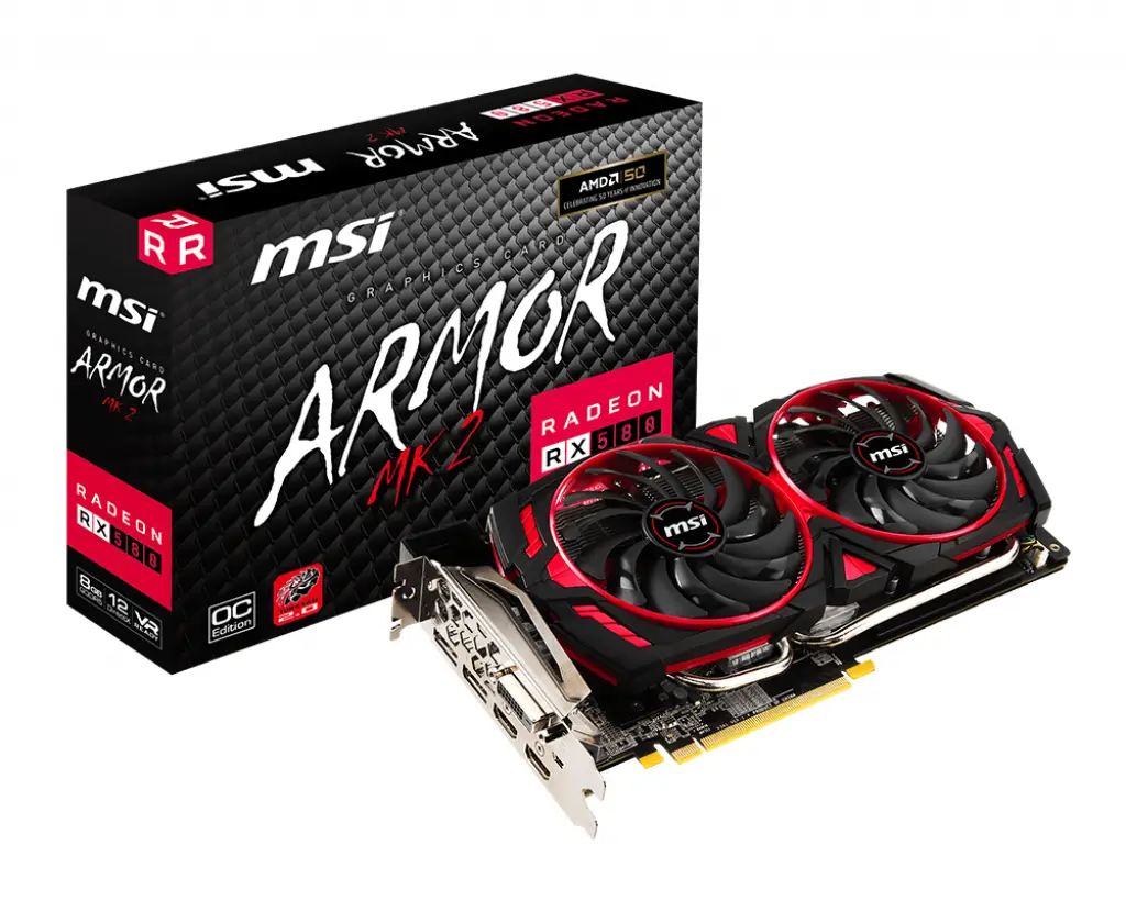 MSI RADEON RX 580 ARMOR MK2 8G OC 8 GB RADEON RX 580 ARMOR MK II 8G OC