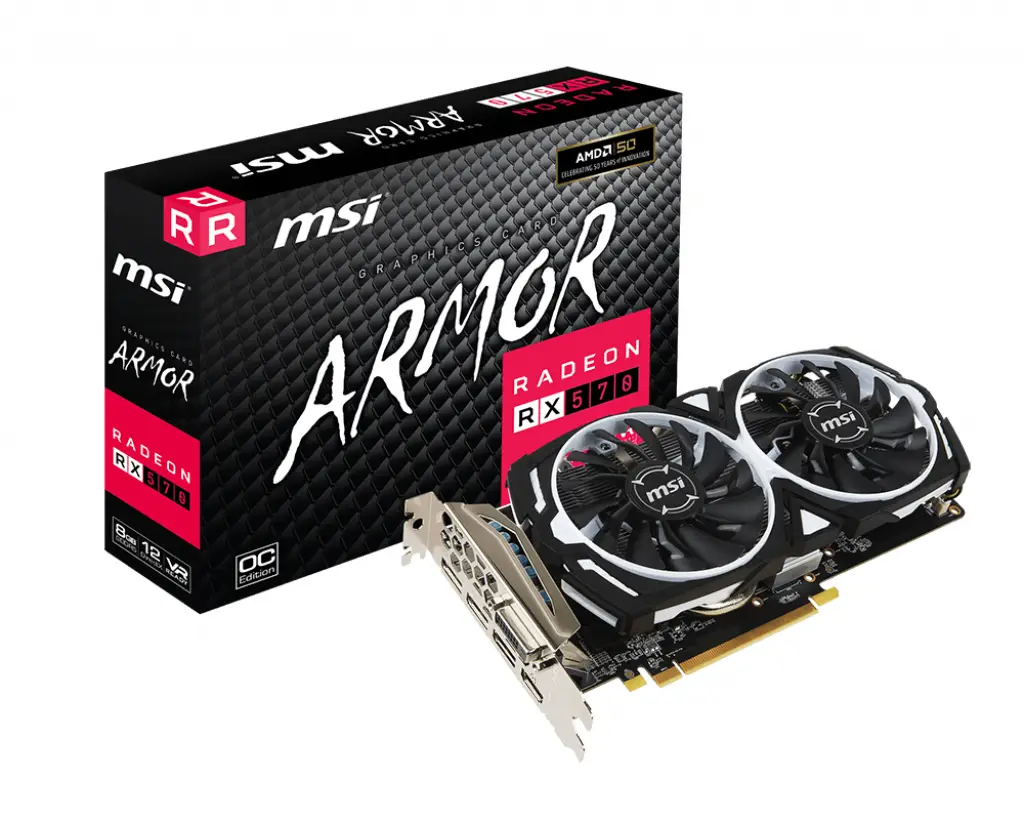 MSI RADEON RX570 ARMOR 8G OC 8 GB