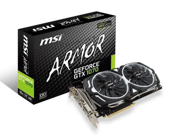 MSI V330-003R 1070 GDDR5 GEFORCE GTX1070 ARMOR 8G OC