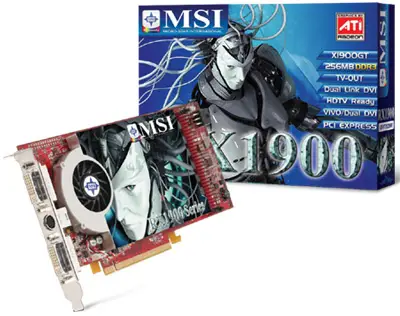 MSI ATI Radeon X1900GT - 256MB, DDR3 V803-064R