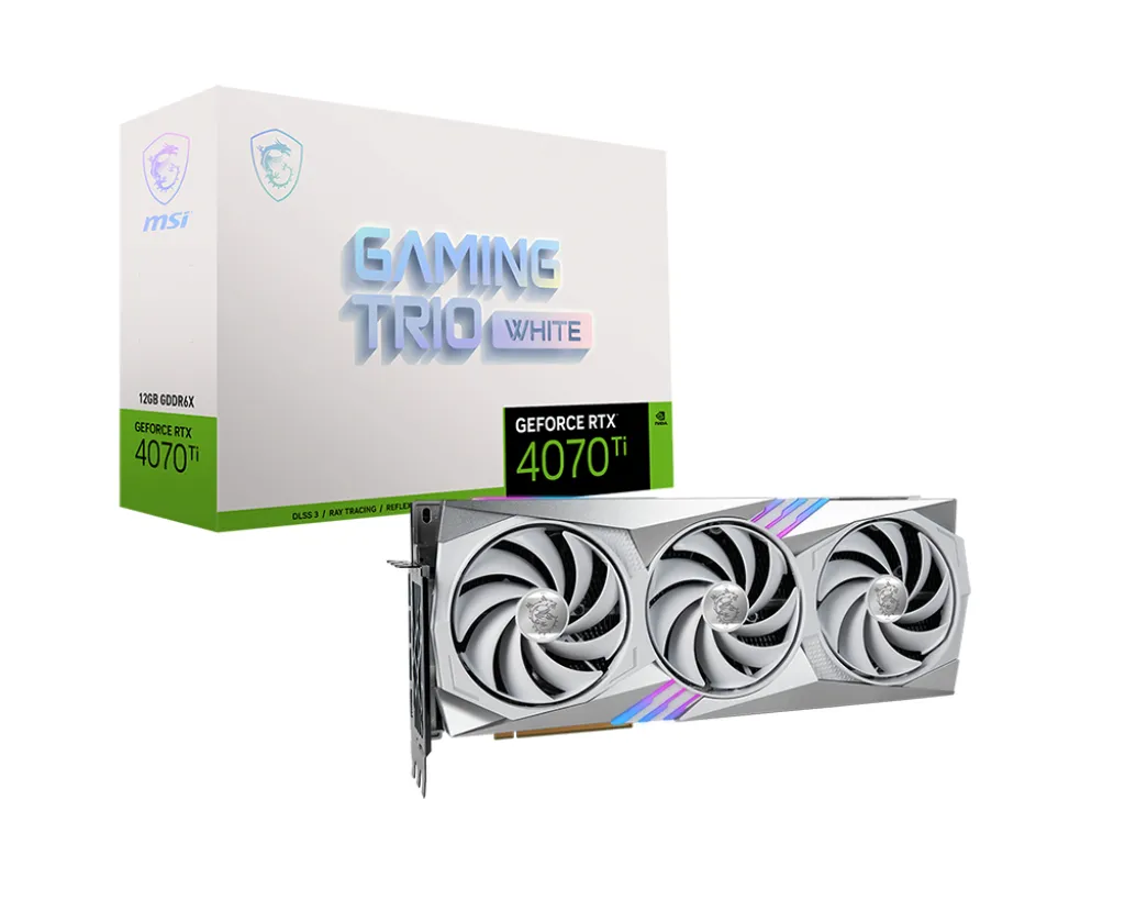 MSI GeForce RTX 4070 Ti GAMING TRIO WHITE 12G