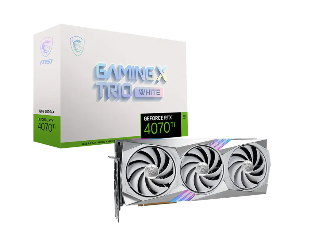 MSI GeForce RTX 4070 Ti GAMING X TRIO WHITE 12G