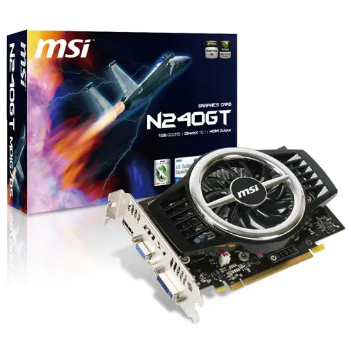MSI Geforce 240 GT 1 GB N240GT-MD1GD5