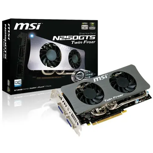 MSI Geforce 250 GTS Twin Frozr OC 1GB DDR3 V154-020B