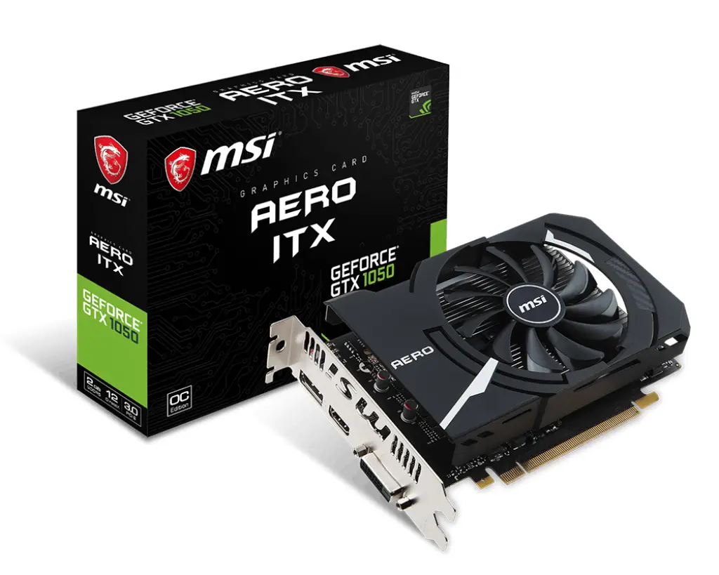 MSI GTX 1050 AERO ITX 2G OCV1 2 GB