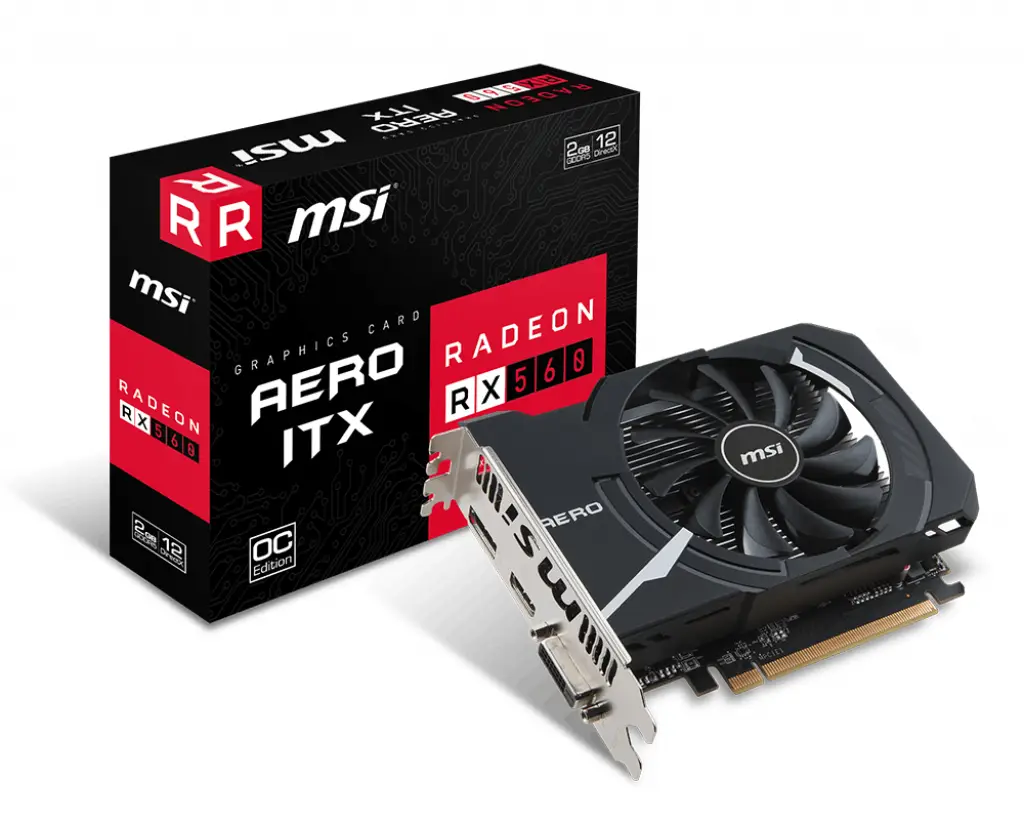 MSI RX 560 AERO ITX 2G OC 2 GB
