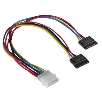 Hama Power Supply Cable 5.25" - 2x Serial ATA 00034068