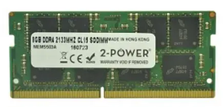 2-Power 8GB DDR4 DIMM 2PCM-KVR21N15S8/8BK