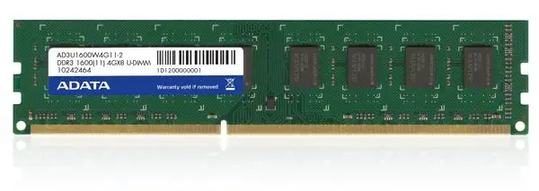 ADATA 4GB DDR3 U-DIMM AD3U1600W4G11-S