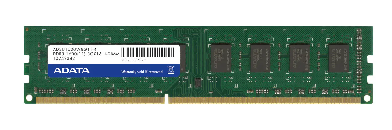 ADATA 8GB DDR3 - 1600 MHz AD3U1600W8G11-4