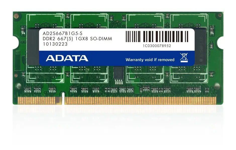 ADATA DDR2 SO-DIMM 1GB 667 RAM Bellek AD2S667B1G5-B Hafıza Birimleri