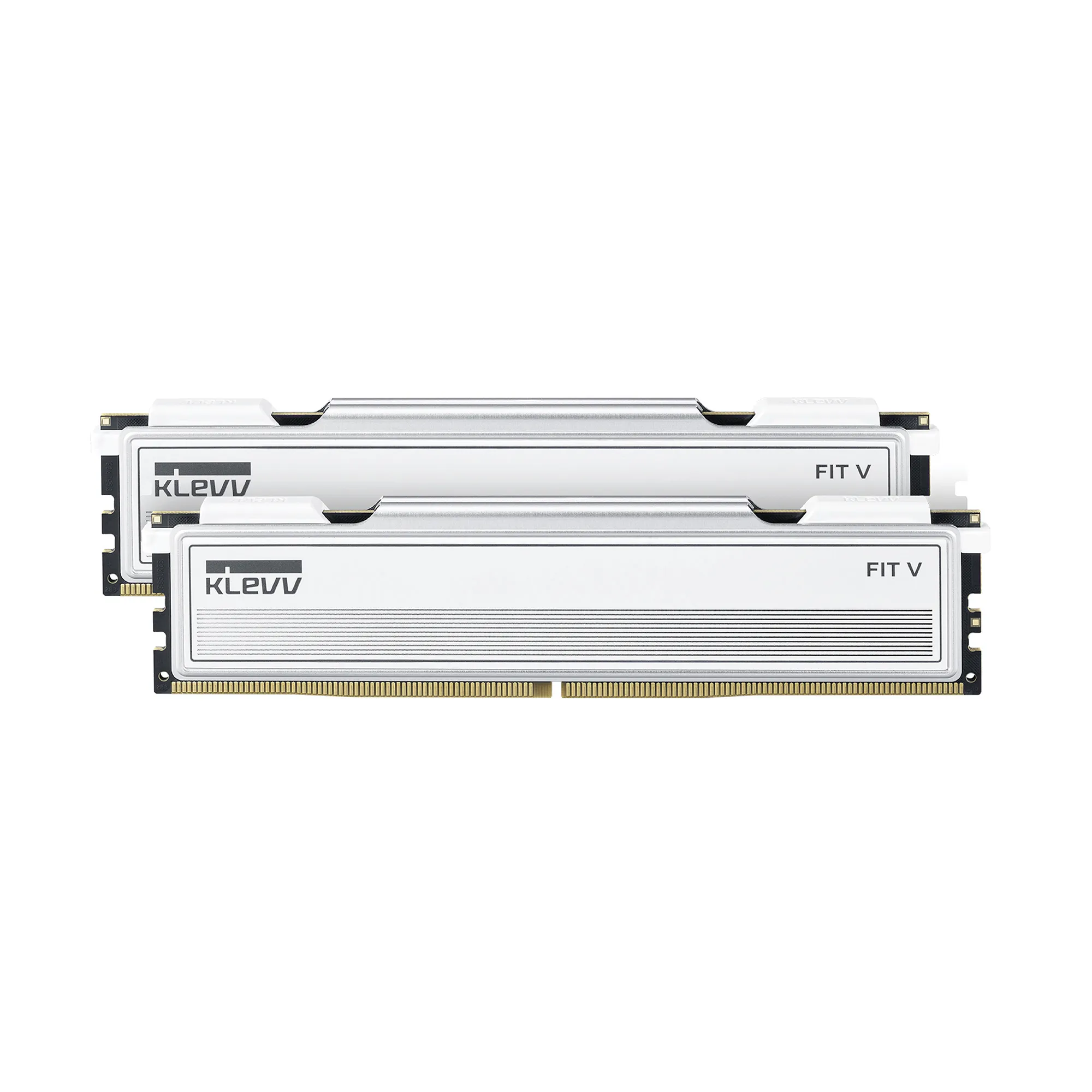 Klevv 32GB (16GBx2) FIT V 6400MHz CL32 DDR5 UDIMM White RAM Bellek KD5AGU880-64A320F Hafıza Birimleri