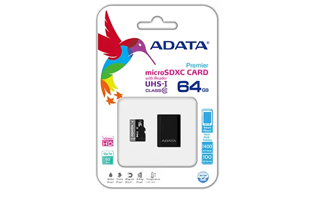 ADATA Premier microSDXC UHS-I Class10 64 GB AUSDX64GUICL10-ROTGMBK
