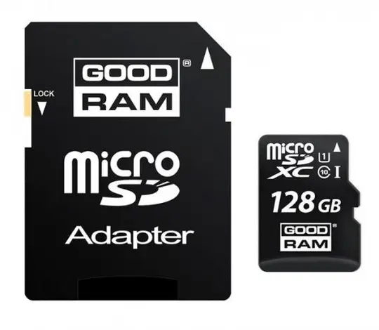 Goodram 128GB microSDXC Class 10 UHS I SDU128GXCUHS1AGRR10