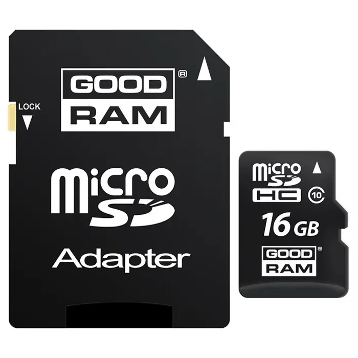 Goodram 16GB microSDHC Class 10 UHS I SDU16GHCUHS1AGRR10