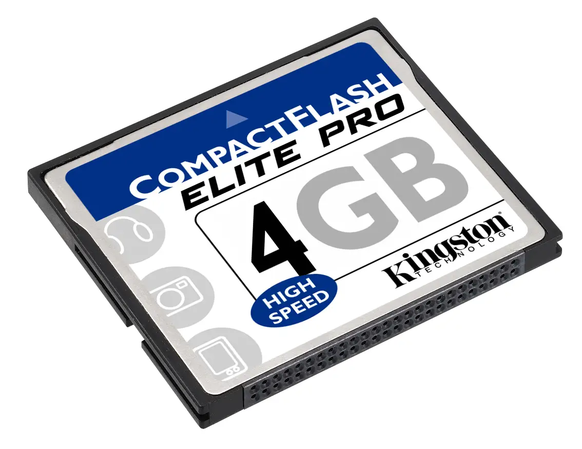 Kingston Technology 4096MB CompactFlash Elite Pro Card (Single Level Cell) CF/4GB-S